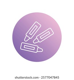 Crayons icon vector stock illustration