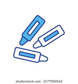Crayons icon vector stock illustration