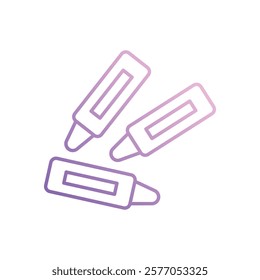 Crayons icon vector stock illustration