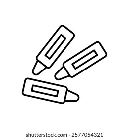 Crayons icon vector stock illustration