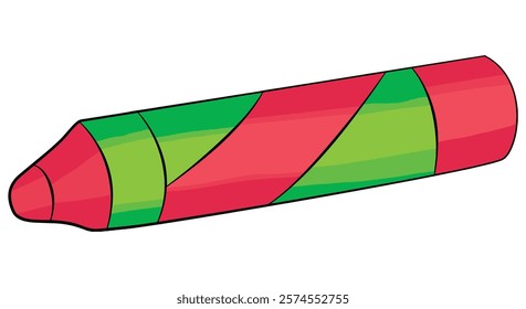 Crayons isolated on white background