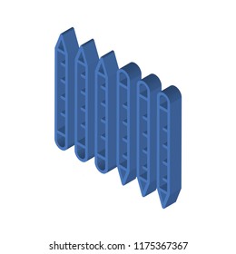 Crayons isometric left top view 3D icon