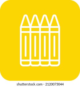 Crayons Vector Icon Design Illustration