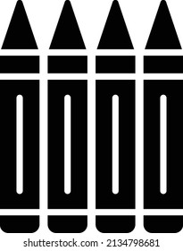 Crayons Vector Icon Design Illustration
