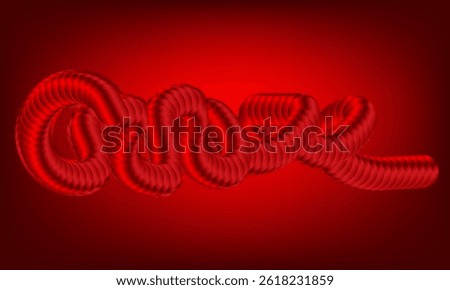 Craze A Bold 3D Red Text Effect