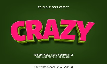 crazy 3d style text effect