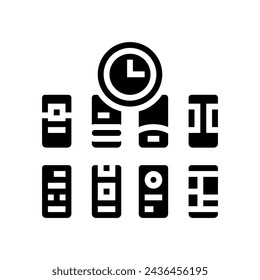loco 8s ux ui diseño glifo icono vector. loco 8s ux ui diseño signo. símbolo aislado ilustración