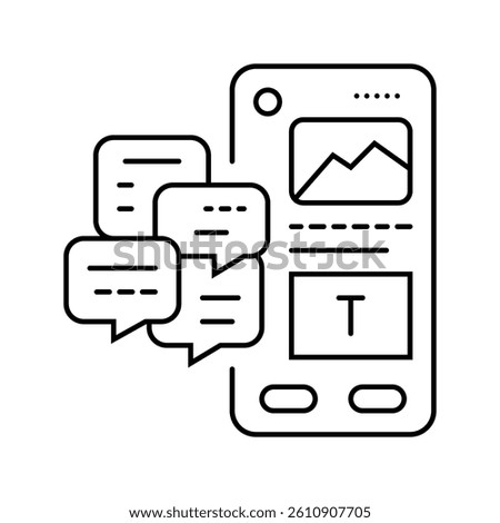 crazy 8s ux ui design line icon vector. crazy 8s ux ui design sign. isolated contour symbol black illustration