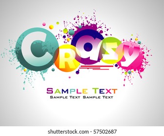 Crazy abstract colorful background.