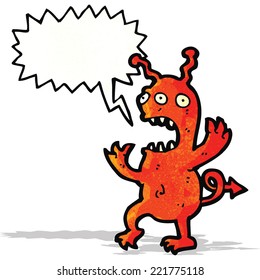 crazy alien cartoon character