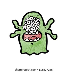 crazy alien monster cartoon