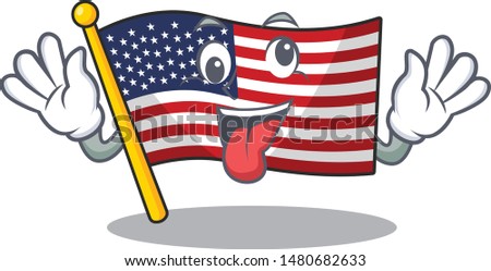 Crazy american flag folded above character tables