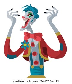 crazy bad evil laughing clown