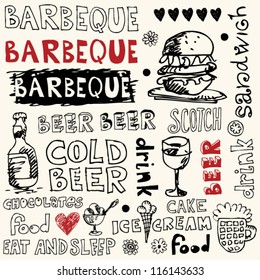crazy barbeque doodles