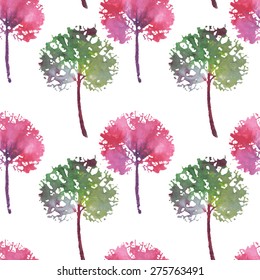 crazy beautiful watercolor pattern of leaves. handmade painted. beautiful seamless texture background imprint.