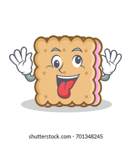 Crazy biscuit cartoon character style