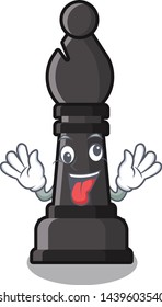 Crazy bishop chess in the cartoon shape