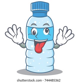 Crazy bottle character cartoon style