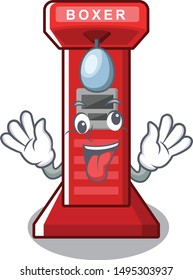Crazy boxing game machine in cartoon shape