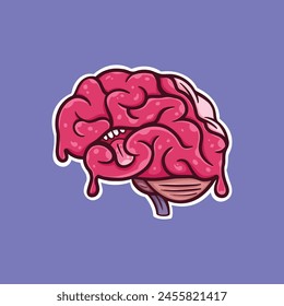 crazy brain vector, suitable for your company's advertising design