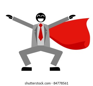 Crazy businessman