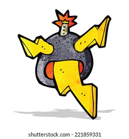 verrückte Cartoon-Bombe
