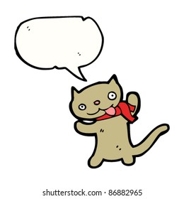 crazy cartoon cat