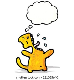 bostezo de gato de dibujos animados