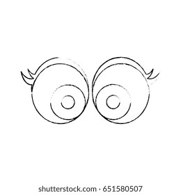 Crazy cartoon eyes