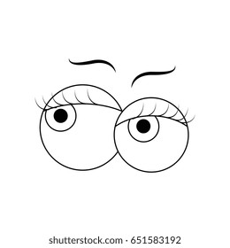 Crazy cartoon eyes
