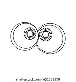 Crazy cartoon eyes