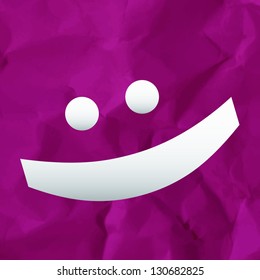 crazy cartoon face. vector design
