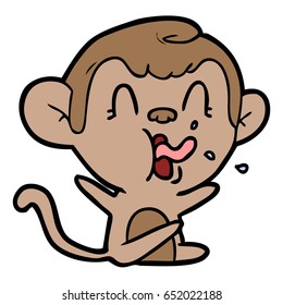 mono loco de dibujos animados