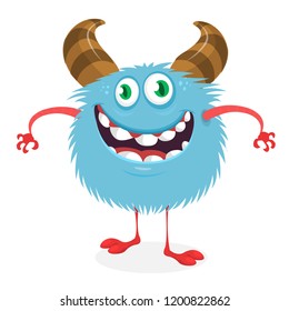 Crazy cartoon monster character