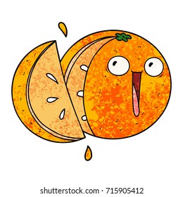 caricatura loca naranja