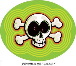 Crazy Cartoon Skull
