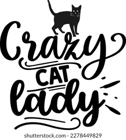 Crazy Cat Lady svg , cat SVG design, cat SVG, cat SVG bundle, quotes design