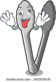 Crazy character tongs on the kitchen table