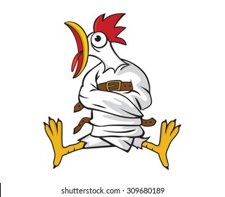 Desenho de galinha, Vetor Premium