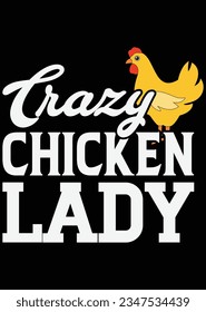 
Crazy Chicken Lady Art File eps cut file for cutting machine svg