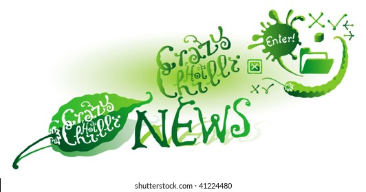 crazy chili news green