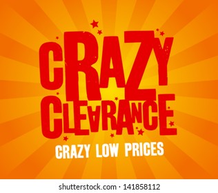 Crazy clearance design template