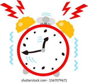 Crazy clock that rings the bell violently