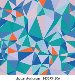 Crazy Colorful Triangles Texture Seamless Repeat Vector Pattern.  Abstract, Geometric, Detailed.  Huge repeat with thousands of elements.  Generative Art.  From my Summer Bright pattern collection.