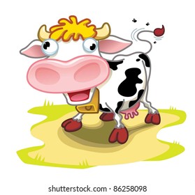 Crazy cow