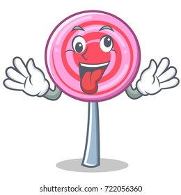 Crazy cute lollipop character cartoon