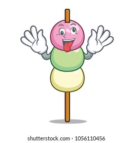 Crazy dango mascot cartoon style