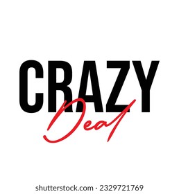 Crazy Deal Cursive Typescript Typography Text