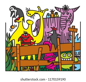 Crazy dreams. Illustration