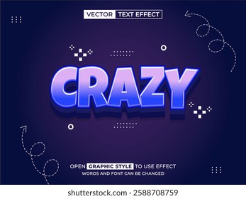 crazy editable text, font effect, 3d text for title